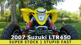 Stock Suzuki LTR450 Trail Test savesportquads [upl. by Ahseiym]