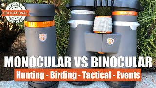 Monocular VS Binocular  Which is Best We Compare for Hunting Birding Tactical Use amp More [upl. by Gavini867]