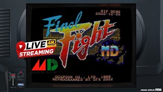 Final Fight MD MEGA DRIVE WIP DEMO  ULTRA STREAMING 4K [upl. by Maddie]