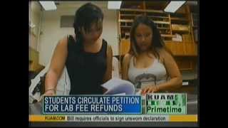 UOG students circulate petition for lab fee refunds [upl. by Amuh62]