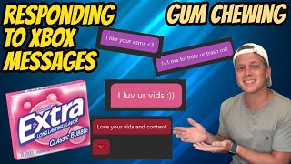 ASMR Reading amp Responding To Your Xbox Messages  Gum Chewing amp Whispering [upl. by Garbers788]