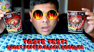 TASTE TEST Daebak Ghost Pepper Black Noodles [upl. by Juieta]