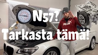 Bmw N57 öljynpaineen mittaus N57 Oil pressure test [upl. by Edmon]