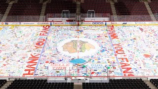 Season Ticket Members transform the ice 🎨  Chicago Blackhawks [upl. by Magree714]