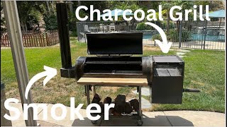 Best Backyard Smoker Build Offset Smoker and Charcoal Grill Combo [upl. by Angelique]