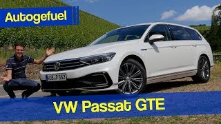 VW Passat GTE REVIEW PHEV facelift 2020  Autogefuel [upl. by Nitsugua]