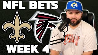 Saints vs Falcons Week 4 Bets  NFL Picks With Kyle Kirms [upl. by Ultann]