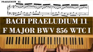 Bach Prelude 11 F major BWV 856 Well Tempered Clavier Book 1 Andrea Chezzi [upl. by Durarte357]