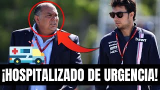 ¡CHECO PÉREZ DESTRUIDO SU PADRE SUFRE UN PREINFARTO TRAS SU ACCIDENTE CON SAINZ [upl. by Adnotal404]