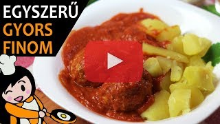 Paradicsomos húsgombóc  Recept Videók [upl. by Atiuqrahc]