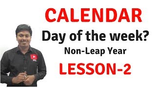 CalendarReasoningDay of the WeekNonLeap Year Lesson2 [upl. by Zantos]