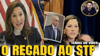 5 DEPUTADA DOS EUA MANDA RECADO PARA MORAES NOVO INDICIAMENTO DE BOLSONARO [upl. by Neelhtakyram]