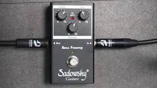 Sadowsky SBP2 Pedal Preamp Review 덕베이스 [upl. by Belda617]