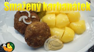 Smažený karbanátek vařený brambor [upl. by Auqinahs86]