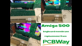 Amiga 500 keyboard membrane replacement from pcbway [upl. by Donna]