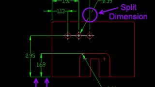 DraftSight 2017 Split Dimension [upl. by Lizzy]