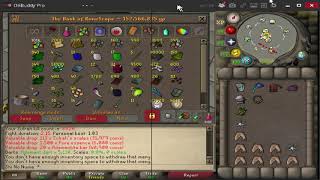 OSRS  full toxic trident e 20k used at zulrah  Bank was made [upl. by Aihsat]