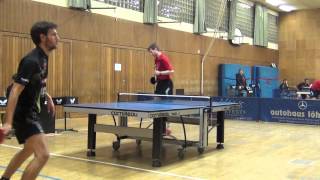 Tischtennis TSV Stein vs TSV Schwabhausen 20121027 9 Michael Ziegler vs Jonas Becker [upl. by Burrill978]