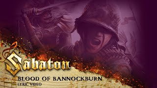 SABATON  Blood Of Bannockburn Official Lyric Video [upl. by Ecinnahs]