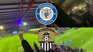 SCENES AS COUNTY BEAT NOTTS  Stockport County vs Notts County Match Day Vlog [upl. by Schapira]