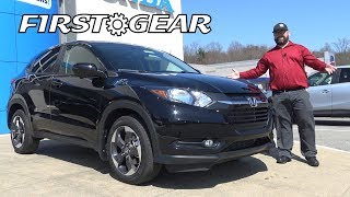 2018 Honda HRV EX AWD Review  First Gear [upl. by Yaner]