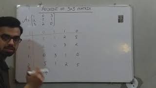 How to find the ADJOINT of 3x3 matrix short TRICK or METHOD to solve it MUST WATCH [upl. by Kiraa248]