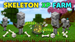 BEST SKELETON XP FARM IN MINECRAFT 121  BEDROCKPE   INFINITE XP amp BONES 🤯🤯 mcpe [upl. by Einaffit]