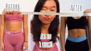 How I got ABS in 1 WEEK Pamela Reif Workout Results iNSanE [upl. by Anavoig968]