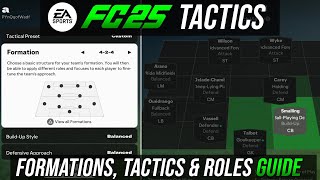 EA FC 25  Tactics amp Formations  COMPLETE META GUIDE amp Walkthrough [upl. by Nuli]