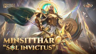 New Collector Skin  Minsitthar quotSol Invictusquot  Mobile Legends Bang Bang [upl. by Oralia]