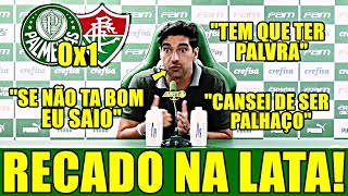 COLETIVA DE ABEL FERREIRA APÓS PALMEIRAS X FLUMINENSE [upl. by Yeliah]