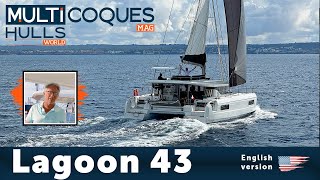 LAGOON 43 Catamaran  Boat Review Teaser  Multihulls World [upl. by Lupe539]