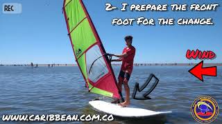 Windsurfing tutorial tack and jibe step by step [upl. by Astor]