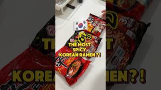 The most spicy Korean ramen mukbang koreanfood foodie [upl. by Asiel]