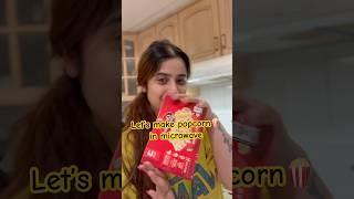 Let’s make popcorn🍿in microwave 😍 youtubeshorts popcorn microwave oven shorts trending like [upl. by Orv732]