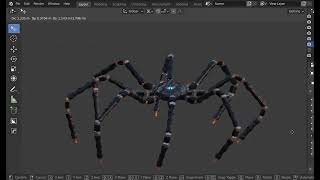 DIGITALGOLD DESIGNS Jumping Mechanical Spider [upl. by Nalyk750]