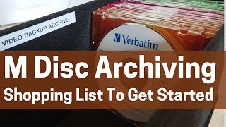 M Disc Blu Ray Data Backup  Archiving A Shopping List To Get Started [upl. by Algie]