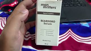 quotMan Matters BeardGro Serum Review  Boost Beard Growth in India  Does It Really Workquot [upl. by Enirak]