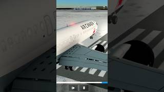 ❄️Snow❄️ 🇨🇦 landing Air Canada Boeing 737800 At Yellowknife Airport In rfs aviation shorts [upl. by Einyaj]