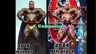 2024 vs 2019 brandon curry vs brandon curry Comparison brandoncurry mrolympia2024 mrolympia2019 [upl. by Etyam]