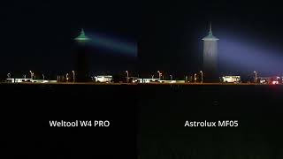 LEP vs LED 🔥 28 million candela Astrolux MF05 vs Weltool W4 PRO [upl. by Covell]