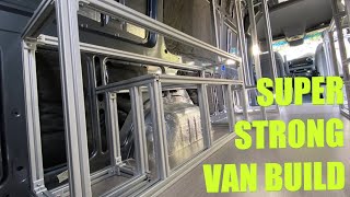 How To Build A Van With 8020 Aluminum INSANELY STRONG [upl. by Virginie]