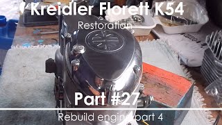 Kreidler Florett K54  Part 22 Rebuild engine part 4 [upl. by Rabbi]