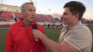 Pregame Interview with Benet Academy head coach Patrick New [upl. by Killion718]