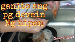 paano mg deveined Ng shrimp or prawn [upl. by Essinger]