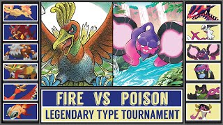 FIRE vs POISON  Legendary Pokémon Type Tournament Battle 4 [upl. by Llebana]