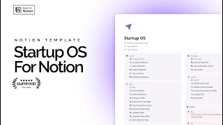 Notion Startup OS  Unleash the Power of Notion Template Mastery  Notion Templates for Startup [upl. by Niatsirk797]