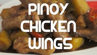 Paano magluto Adobong Pakpak ng Manok  Chicken Wings Recipe Pinoy Cooking  Tagalog English [upl. by Jit]