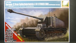 MONOCHROMETRUMPETER 135 128cm SfL61 PzSflⅤ STURER EMIL Plastic model kit UNBOXING [upl. by Lund27]