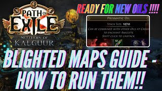 Path Of Exile  Blighted Maps  Learn How To Place Towers  What Oils  What Ring Anointments [upl. by Stagg]